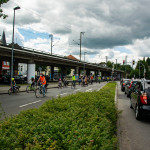 12.07.2020 Fahrraddemo in Oldenburg. Die Demo führte u.a. über die "Nordtangente", einem Autobahnähnlichen Teil des Autobahnrings. ** 07/12/2020 Bicycle demo in Oldenburg. The demo included over the "Nordtangente", a part of the motorway ring similar to a motorway.