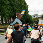 12.07.2020 Fahrraddemo in Oldenburg. Die Demo führte u.a. über die "Nordtangente", einem Autobahnähnlichen Teil des Autobahnrings. ** 07/12/2020 Bicycle demo in Oldenburg. The demo included over the "Nordtangente", a part of the motorway ring similar to a motorway.