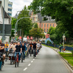 12.07.2020 Fahrraddemo in Oldenburg. Die Demo führte u.a. über die "Nordtangente", einem Autobahnähnlichen Teil des Autobahnrings. ** 07/12/2020 Bicycle demo in Oldenburg. The demo included over the "Nordtangente", a part of the motorway ring similar to a motorway.