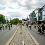 12.07.2020 Fahrraddemo in Oldenburg. Die Demo führte u.a. über die "Nordtangente", einem Autobahnähnlichen Teil des Autobahnrings. ** 07/12/2020 Bicycle demo in Oldenburg. The demo included over the "Nordtangente", a part of the motorway ring similar to a motorway.