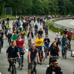 12.07.2020 Fahrraddemo in Oldenburg. Die Demo führte u.a. über die "Nordtangente", einem Autobahnähnlichen Teil des Autobahnrings. ** 07/12/2020 Bicycle demo in Oldenburg. The demo included over the "Nordtangente", a part of the motorway ring similar to a motorway.