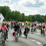 12.07.2020 Fahrraddemo in Oldenburg. Die Demo führte u.a. über die "Nordtangente", einem Autobahnähnlichen Teil des Autobahnrings. ** 07/12/2020 Bicycle demo in Oldenburg. The demo included over the "Nordtangente", a part of the motorway ring similar to a motorway.